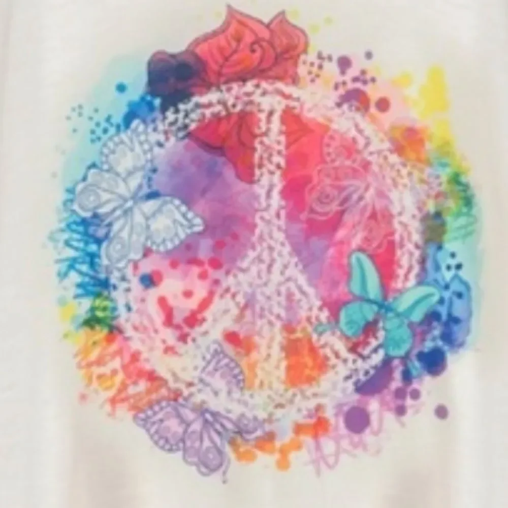 Rainbow PEACE GRAPHIC RACER BACK TANK - Picture 2 of 3